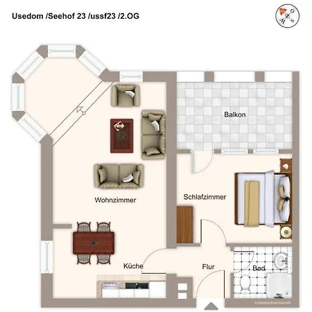 Apartment Seehof Seehof 23 Heringsdorf (Usedom)